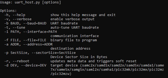 uart_host_help_menu