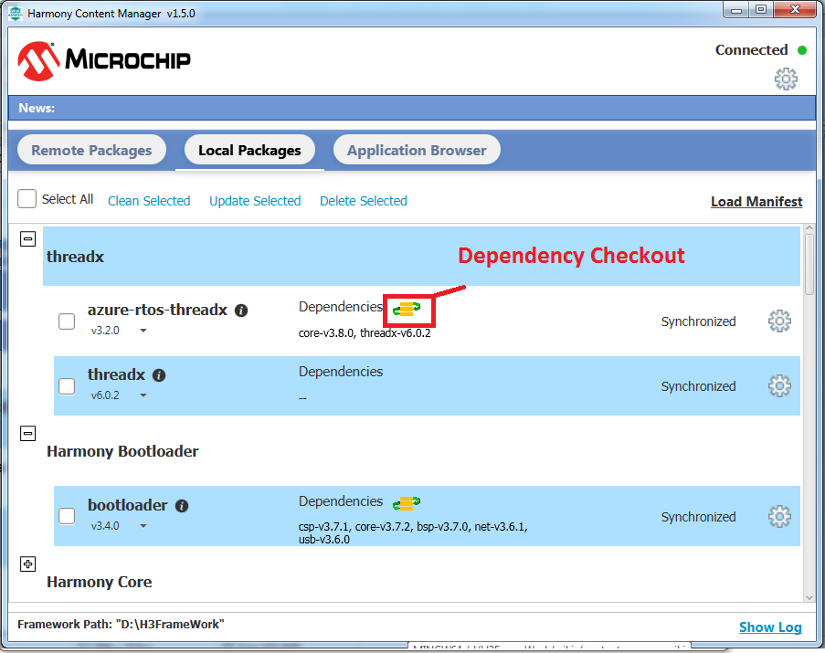 Figure 1-12.6. Dependency Checkout