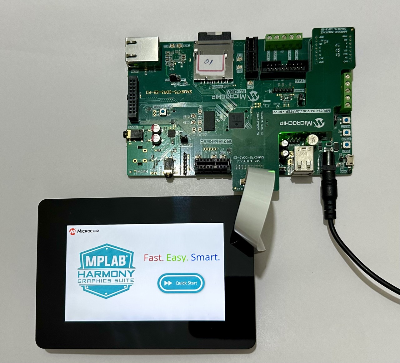 MPLAB® Harmony 3 Graphics Application Examples for SAM 9x7 Family